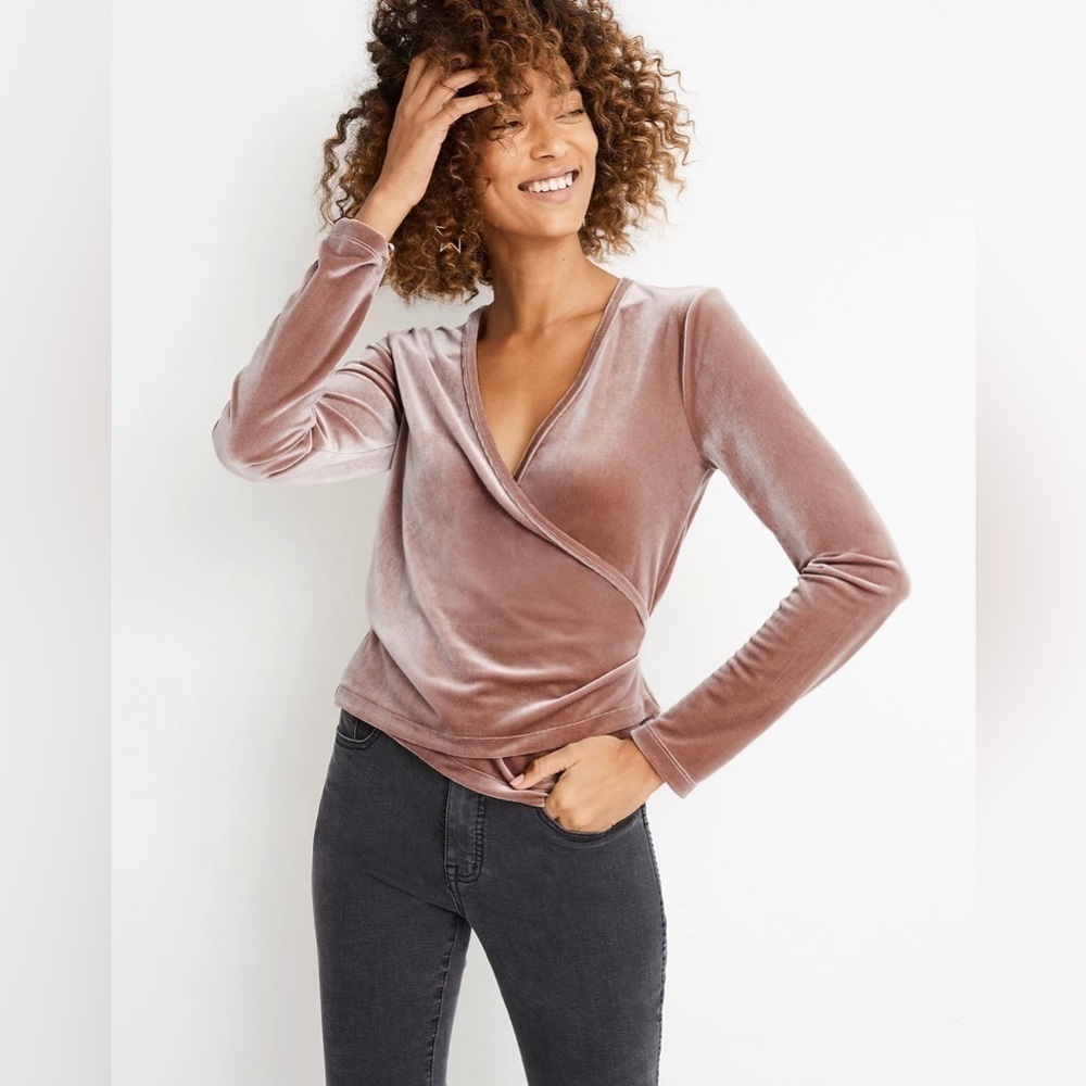 Madewell - Velvet Ballet Wrap Top